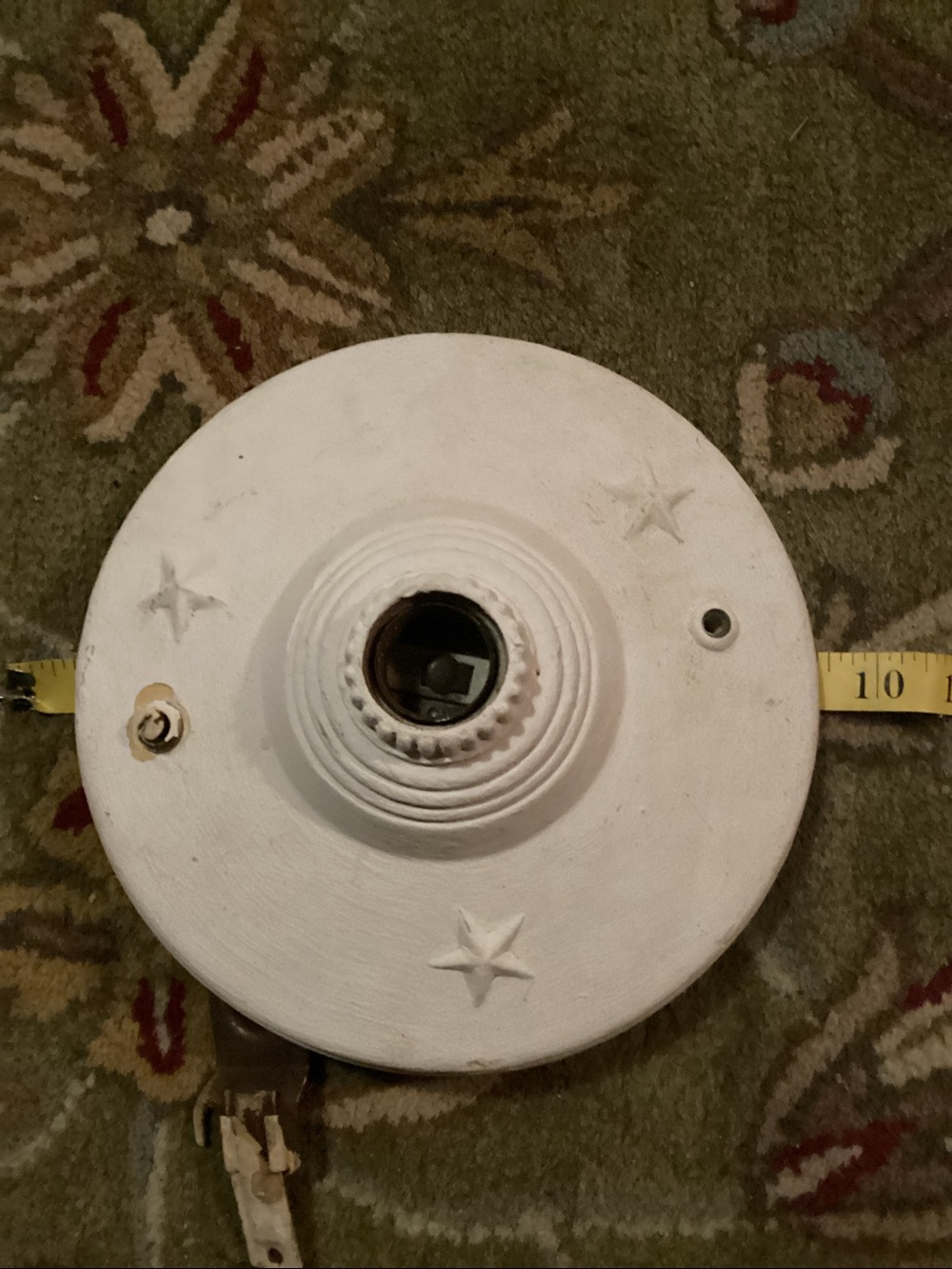 ⚜️ Vintage Art Deco AMERICANA Ceiling LIGHT Fixture RESTORATION COOL 😎 VNPLVC